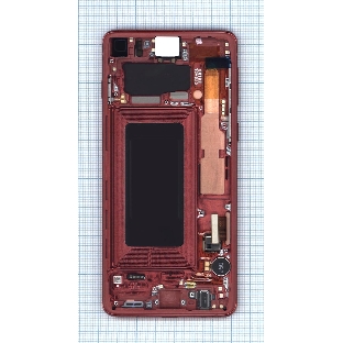 Дисплей для Samsung Galaxy S10 SM-G973F/DS красный