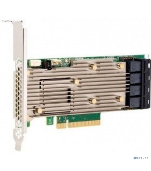 Контроллер MegaRAID 9460-16I SGL (05-50011-00), PCIe 3.1 x8 LP, SAS/SATA/NVMe, RAID 0,1,5,6,10,50,60, 16port(4 * int SFF8643), 4Gb Cache, 3516ROC