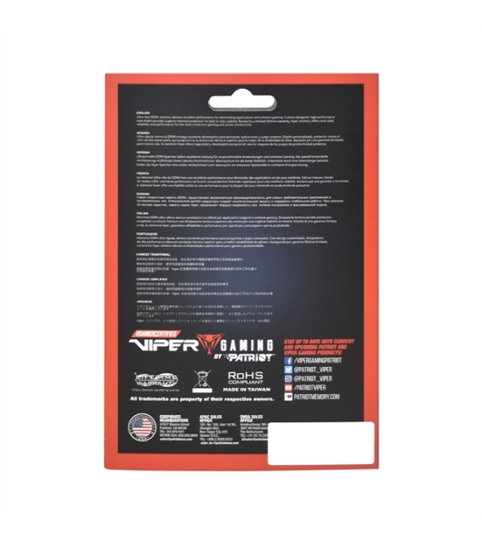 Оперативная память Patriot Viper Elite II, DDR4, 32GB (2x16 GB), 3200 MHz, CL18, DIMM, радиатор, красный, черный