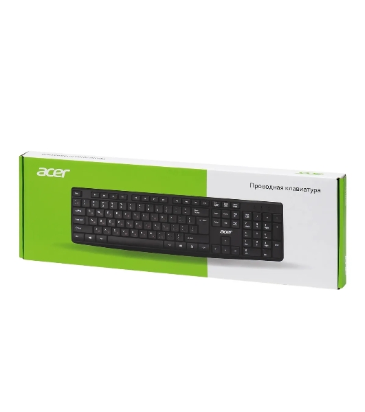 Клавиатура проводная Acer OKW121 (ZL.KBDEE.00B), USB, черный