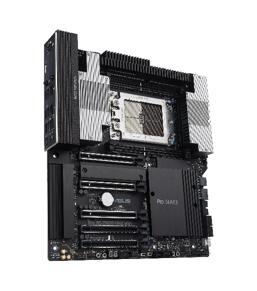 Материнская плата ASUS Pro WS TRX50-SAGE WIFI, sTR5, AMD TRX50, 4xDDR5, 4xSATA, 3xM.2, 1xSlimSAS, 1xPCI-E 5.0 x8, 1xPCI-E 4.0 x16, 1xPCI-E 4.0 x4, 2x 10Gb LAN, 2xUSB-A 2.0, 6xUSB-A 3.2 Gen 2, 1xUSB-C 3.2 Gen 2x2, 2x3.5 мм, 5.1, E-ATX