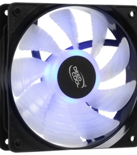 Вентилятор для корпуса DEEPCOOL RF120B черный, 120 мм, 1300 об/мин, 21.9 дБ, 3 pin