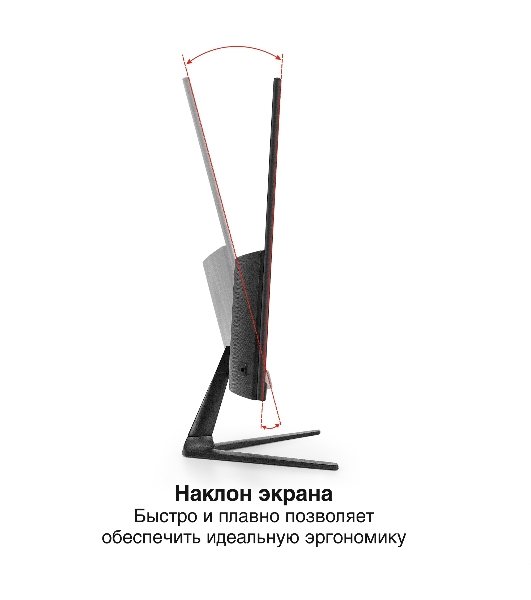 Монитор 21.5' 100 Гц ExeGate ProSmart ER2207 (VA LED Grade A+, FHD, 1920x1080@100Гц, 16:9, 250cd/m2, 3000:1, 178°/178°, 5ms, D-Sub, HDMI, Flicker-free, Low Blue Light, кабель HDMI 1.5м, VESA, регулировка наклона (tilt), черный)