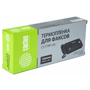 Термопленка Cactus CS-TTRP136 (2x100м) для факсов Panasonic (KXF-A136) FP10х/121/128/141/195/2хх/300