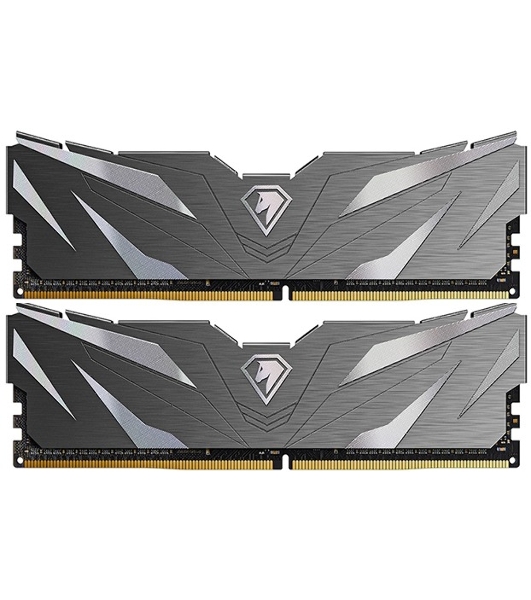 Оперативная память NETAC, DDR4, 32GB (2x16GB), 3200MHz, CL16, DIMM, с радиаторами, черный