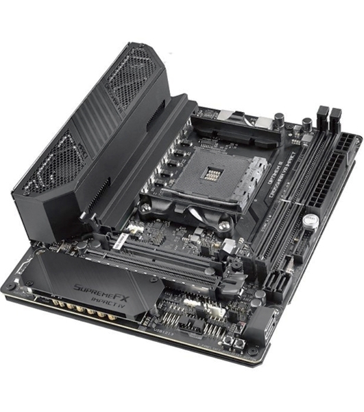 Материнская плата ASUS ROG CROSSHAIR VIII IMPACT, AM4, AMD X570, 2xDDR4, 4xSATA, 2xM.2, 1xPCIe 4.0 x16, 1x1Gb LAN, Wi-Fi 6, Bluetooth 5.0, 1xUSB-C 10Gbps, 5xUSB-A 10Gbps, 2xUSB-A 5Gbps, 7.1, Mini-DTX