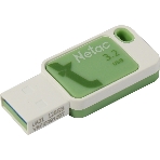 Флешка USB Netac UA31 (NT03UA31N-128G-32GN), 128Gb, USB 3.2, R/W 110/45, зеленый/белый, фото3