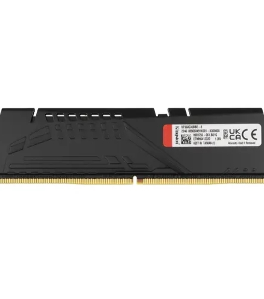 Оперативная память Kingston Fury Beast, DDR5, 8GB (1x8GB), 6000MHz, CL36, DIMM, с радиатором, черный