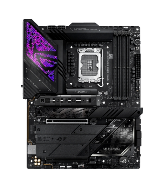Материнская плата ASUS ROG STRIX Z890-E GAMING WIFI, LGA 1851, Intel Z890, 4xDDR5, 4xSATA, 7xM.2, 1xPCIe 5.0 x16, 1xPCIe 4.0 x16, 1xHDMI, 1xDP, 2xUSB-C Thunderbolt 4, 7xUSB-A 3.2 Gen 2, 3xUSB-A 3.2 Gen 1, 2xUSB-C 3.2 Gen 2x2, 1x 5Gb LAN, 2x3.5 мм, 7.1, ATX