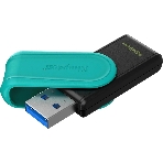 Флешка USB Kingston DataTraveler Exodia S (DTXS/128Gb), 128Gb, USB 3.2 Gen 1, R/W 150/60, бирюзовый/черный, фото4