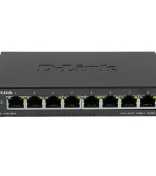 Коммутатор D-Link DGS-1100-08PV2/A4A, 8×1 Гбит/с, настраиваемый
