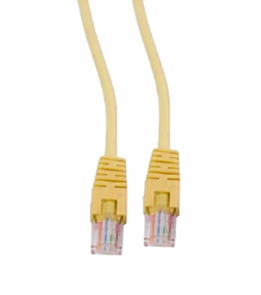 Патч-корд UTP Cablexpert cat.5e, 2м, литой, многожильный, желтый