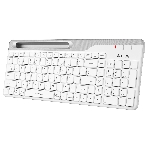 Клавиатура беспроводная A4Tech Fstyler FBK25, USB, Bluetooth/Радиоканал, белый/серый, фото29