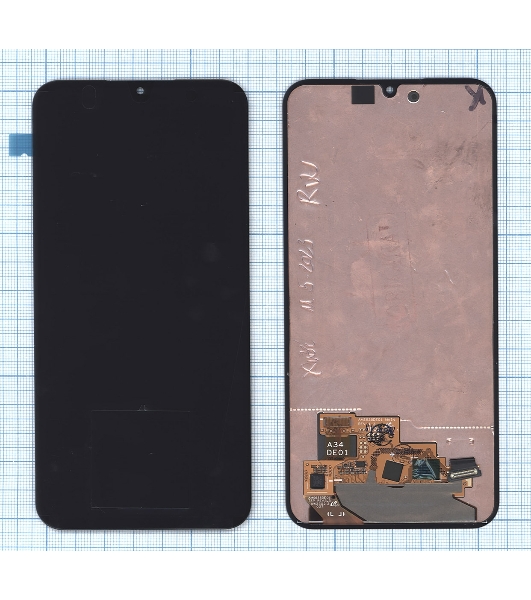 Дисплей для Samsung Galaxy A34 5G SM-A346B в сборе с тачскрином, черный orig lcd