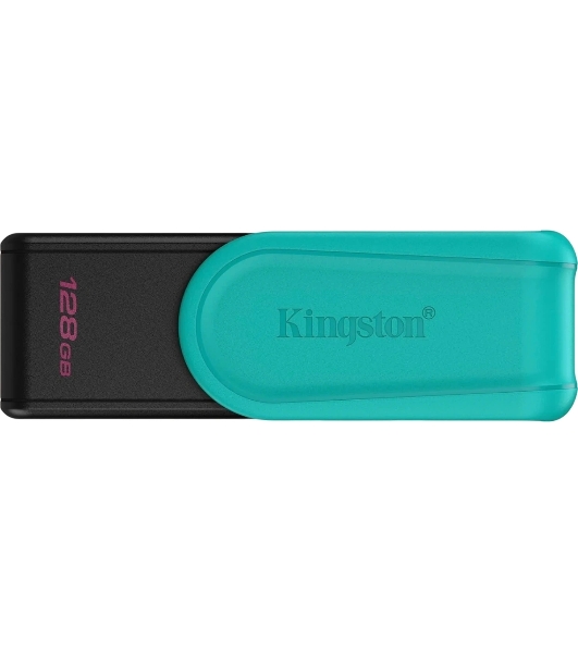 Флешка USB Kingston DataTraveler Exodia S (DTXS/128Gb), 128Gb, USB 3.2 Gen 1, R/W 150/60, бирюзовый/черный