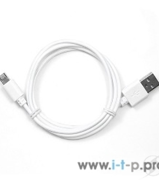 Кабель USB2.0 Pro Cablexpert CC-mUSB2-AMBM-1MW, AM/microBM 5P, 1м, экран, белый, пакет