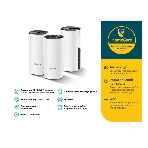 Домашняя Mesh Wi-Fi система TP-Link Deco E4 (3-Pack), 1167 Мбит/с (5 ГГц: до 867 Мбит/с + 2,4 ГГц: до 300 Мбит/с), 2 порта 100 Мбит/с, 2 встроенные антенны на каждом модуле Deco, фото7