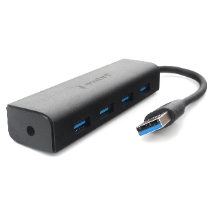 USB-концентратор Gembird UHB-C354, USB 3.0, USB 4 порта, USB с доп питанием