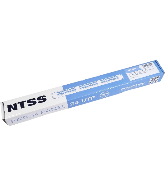 Патч-панель NTSS NTSS-PP-1U-24-UTP-RJ45-5E-D 19' 1U 24xRJ45 кат.5E UTP