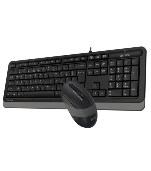 Комплект клавиатура+мышь A4Tech FStyler F1010 проводной, USB, 1600 DPI, чёрный