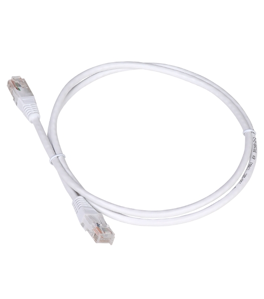 Патч-корд Lanmaster TWT UTP кат.5e, с заливными колпачками, 1.5 м, белый
