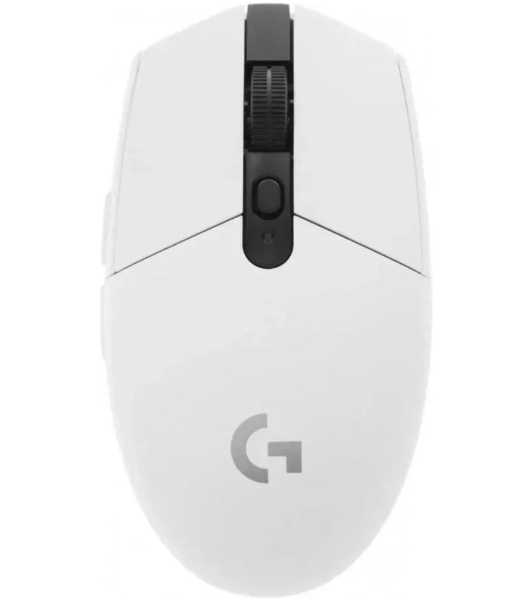 Мышь беспроводная Logitech G304 Lightspeed белый, 12000 dpi, радиоканал, USB, кнопки - 6