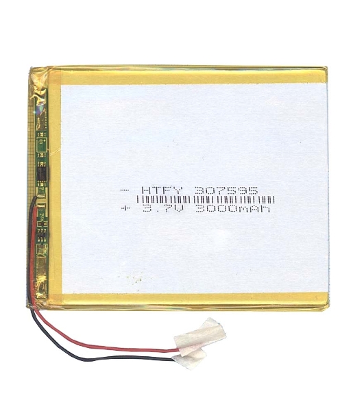 Аккумулятор Li-Pol (батарея) 3x75x95мм 2pin 3.7V/3000mAh
