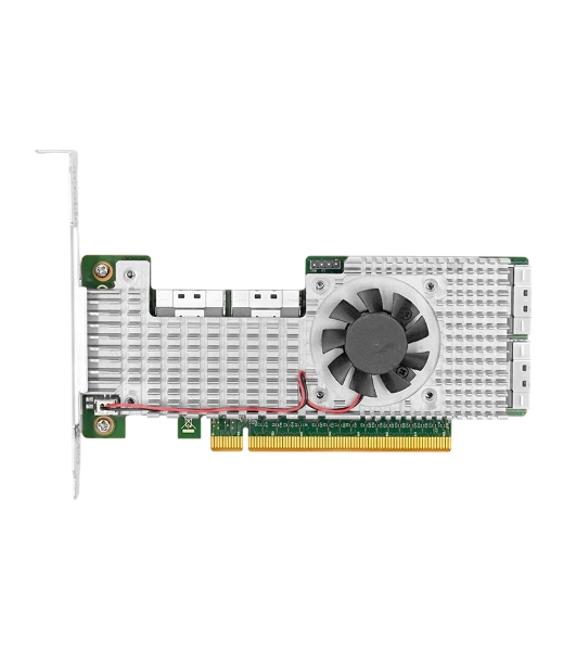 Адаптер LR-LINK PCle4.0 x16 4*SFF-8654 8i NVMe Switch Adapter