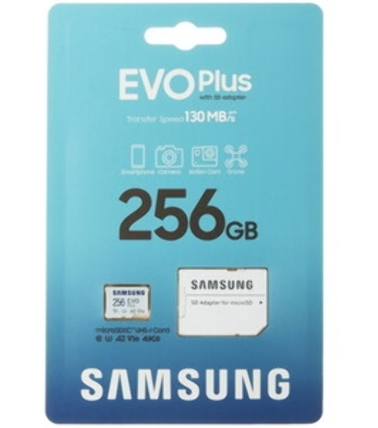 Флеш карта Samsung EVO Plus microSDXC 256Gb MB-MC256KA/EU