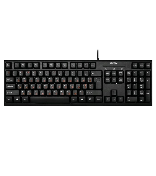 Клавиатура SVEN KB-S300 проводная, USB Type-A, чёрный