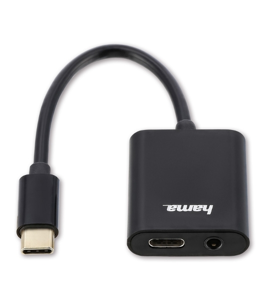 USB-концентратор Hama 00135748, USB Type C, 3.5мм/Type C, USB Type-C