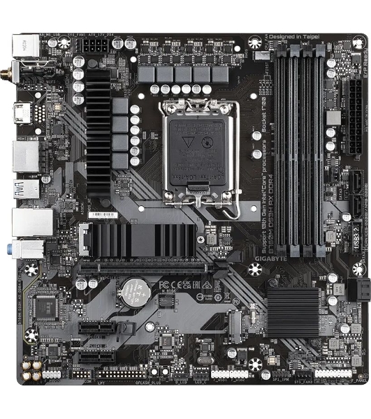Материнская плата Gigabyte B760M DS3H AX DDR4 (V1.2/V1.3), LGA 1700, Intel B760, 4xDDR4, 4xSATA, 2xM.2, 1xPCI-E 4.0 x16, 2xPCI-E 4.0 x1, 1xHDMI, 2xDP, 1x 2.5Gb LAN, 3xUSB 3.2 Gen 1, 2xUSB 2.0, 3x3.5 мм, 7.1, Micro-ATX