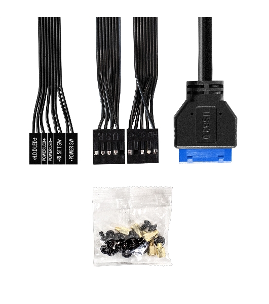Компьютерный корпус Minitower ExeGate BAA-403U2-UNS350 (mATX, БП UNS350 с вент. 12см, 1*USB/2*USB 3.0, HD Audio, черный)