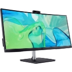 Монитор 34' Acer CB343CURDbemiiphcuzx IPS 3440x1440, 60 Гц, 4 мс, 21:9, 300 кд/м², 2xHDMI 2.0, DP, USB Type-C (90 Вт), USB Hub, HDR10, FreeSync, динамики, веб-камера 5 Мп, изогнутый экран (3800R), черный, фото8
