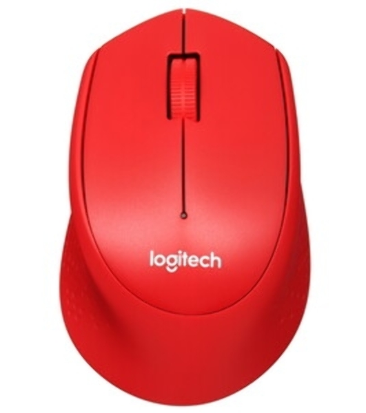 Мышь беспроводная Logitech M280 красный, 1000 dpi, радиоканал, USB, кнопки - 3