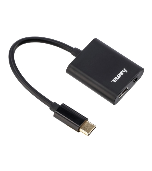 USB-концентратор Hama 00135748, USB Type C, 3.5мм/Type C, USB Type-C