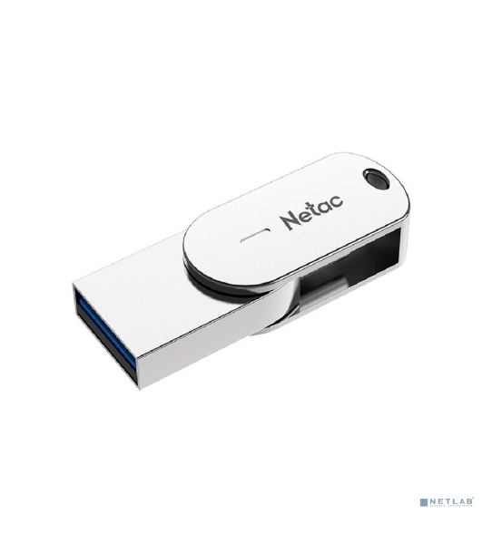 Флешка USB R/W Netac USB Drive U785C USB3.0+TypeC 64Gb, retail version