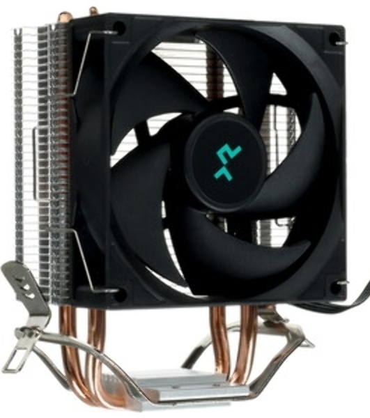 Кулер для процессора DEEPCOOL AG200 черный, 92 мм, алюминий/медь, 3050 об/мин, 30.5 дБ, 4 pin, 100 Вт, 133 мм