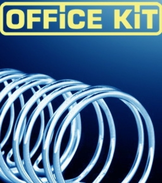 Пружины для переплета металлические Office Kit d=14.3 мм 100-120 лист A4 черный (100 шт) OKPM916B