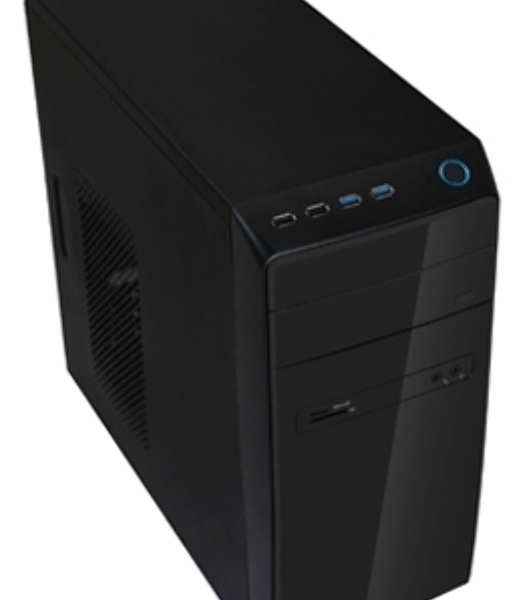 Компьютерный корпус InWin POWERMAN ES726BK USB 3.0 (Mini Tower, mATX, 450W PM-450ATX, USBx2, USB 3.0x2 + Audio, черный)