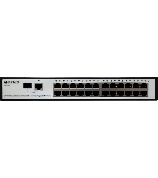 Коммутатор настраиваемый 25-портовый 100 Мбит/с ORIGO OS1225/A1A с гигабитным комбо-портом