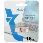 Флешка USB Netac UA31 (NT03UA31N-008G-20PK), 8Gb, USB 2.0, R/W 110/45, розовый/белый, фото5