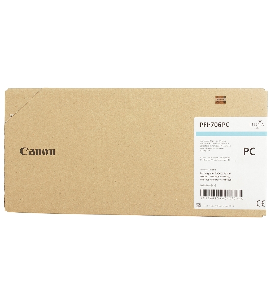 Картридж струйный Canon PFI-706 PC (6685B001) фото голубой (700 мл) для Canon iPF8300S/8400/9400S/9400