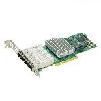 Плата коммуникационная SuperMicro 4-port 10Gbe Standard LP with SFP+, Intel XL710-AM1, фото 1