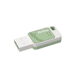 Флешка USB Netac UA31 (NT03UA31N-128G-32GN), 128Gb, USB 3.2, R/W 110/45, зеленый/белый, фото4