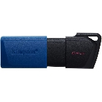 Флешка USB Kingston DataTraveler Exodia M (DTXM/64Gb), 64Gb, USB 3.0, R/W 70/45, черный/синий, фото7