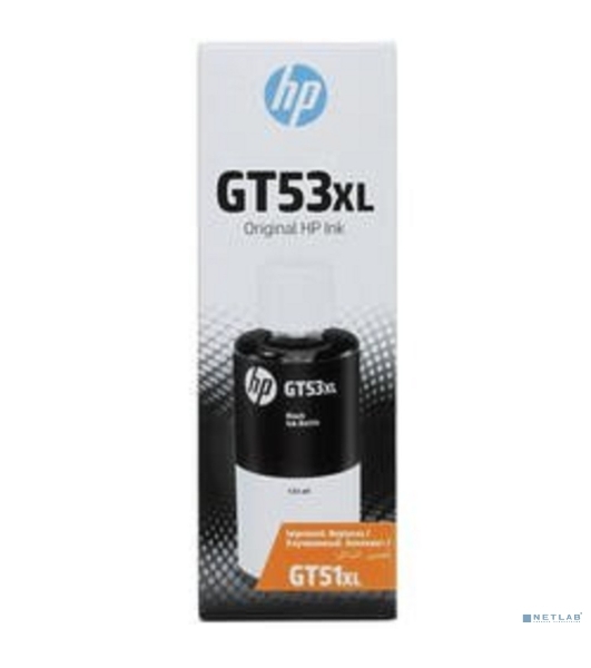 Емкость с чернилами HP GT53XL для GT 5810/5820/Ink Tank 115/315/319/419/415/Smart Tank 515/615, черный (135 ml), 6000 стр.