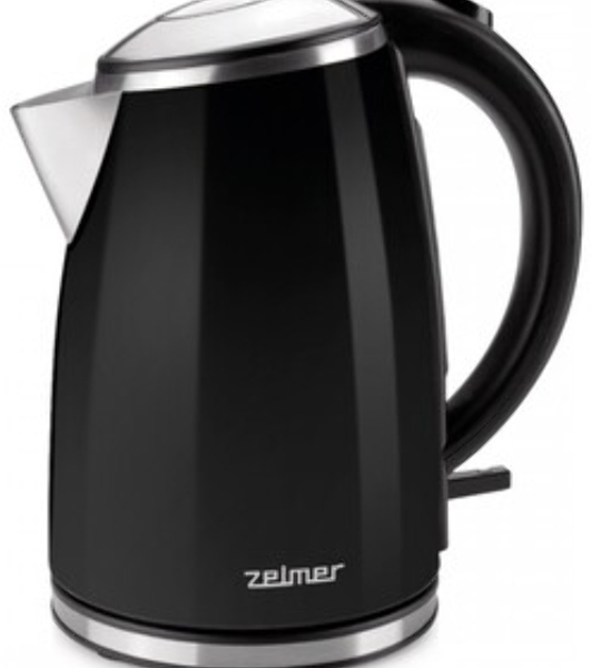 Чайник электрический Zelmer ZCK1274B 1.7 л, 2200 Вт, черный корпус: металл