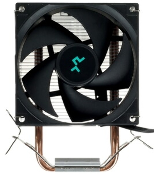 Кулер для процессора DEEPCOOL AG200 черный, 92 мм, алюминий/медь, 3050 об/мин, 30.5 дБ, 4 pin, 100 Вт, 133 мм