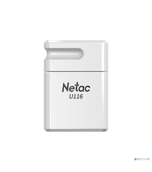 Флешка USB Netac U116 (NT03U116N-032G-20WH), 32Gb, USB 2.0, R/W 70/30, белый